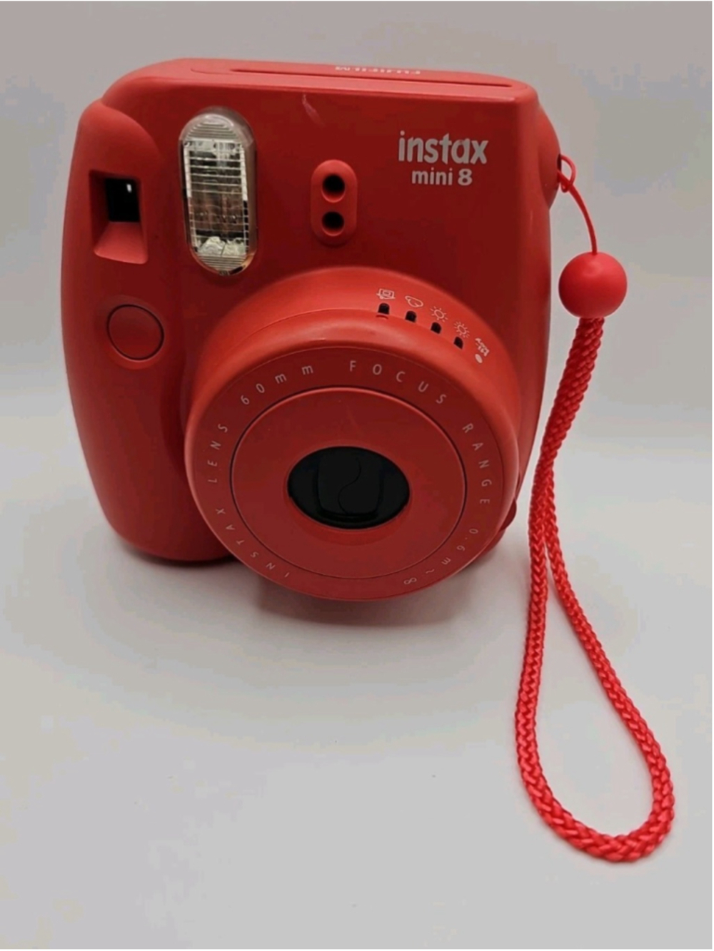 Fujifilm Instax Mini 8 Instant Film Camera Red Tested & Working